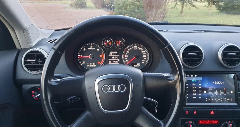 Audi A3 cena 31999 przebieg: 260569, rok produkcji 2010 z Piotrków Kujawski małe 781